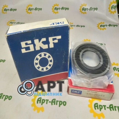 6311-2RS1 SKF Підшипник однорядний кульковий