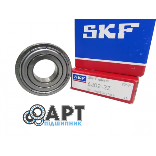6202-2Z SKF Підшипник однорядний кульковий