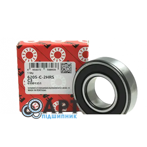 6205-C-2HRS-C3 FAG Підшипник однорядний кульковий