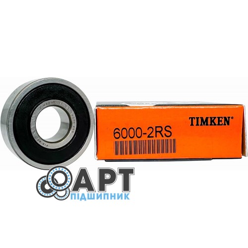 6000 2RS TIMKEN Підшипник однорядний кульковий