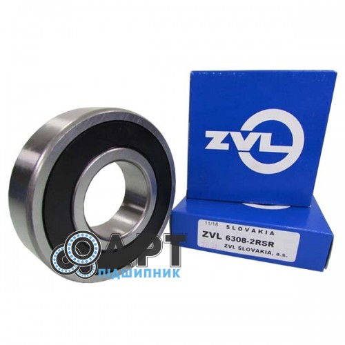 6308-2RS ZVL Підшипник однорядний кульковий