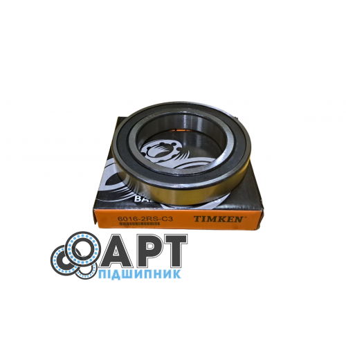 6016-2RS-C3 TIMKEN Підшипник однорядний кульковий