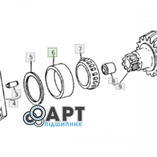 33462 ORIGINAL Обойма підшипника зовнішня