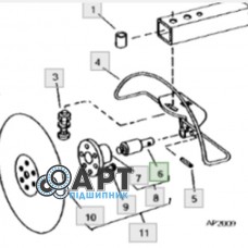 K2185.1-1 TIH KINEX Підшипник-валик прикат. колеса з отвор.