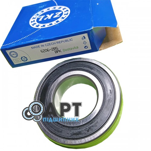 6206-2RS ZKL Підшипник однорядний кульковий