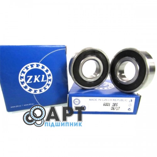 6001-2RS ZKL Підшипник однорядний кульковий