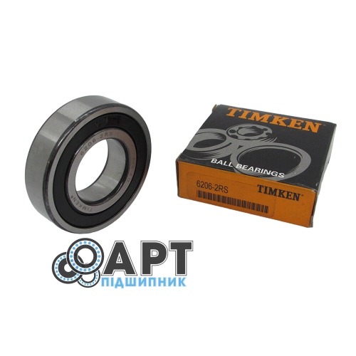 6206-2RS TIMKEN Підшипник однорядний кульковий