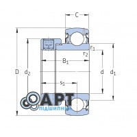 YET 207/AG SKF Закріплюваний кульковий підшипник