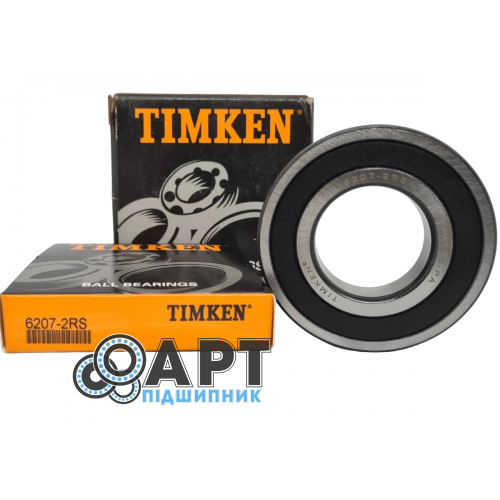 6207-2RS TIMKEN Підшипник однорядний кульковий