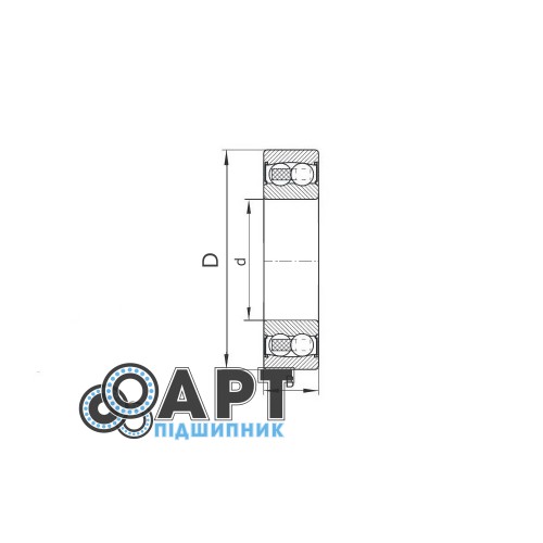 2207 2RS Кіт Підшипник дворядний кульковий