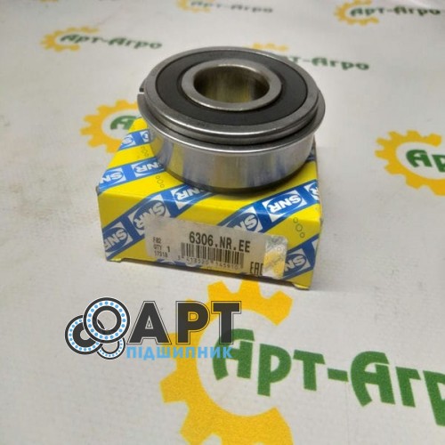 6306.NR.EE SNR Підшипник однорядний кульковий з канівкою та стопорним кільцем