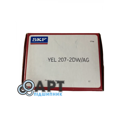 YEL 207-2DW/AG SKF Закріплюваний кульковий підшипник