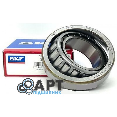 32210 J2 / Q SKF (Без УП) Підшипник роликовий конічний