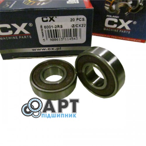 6001-2RS CX Підшипник однорядний кульковий