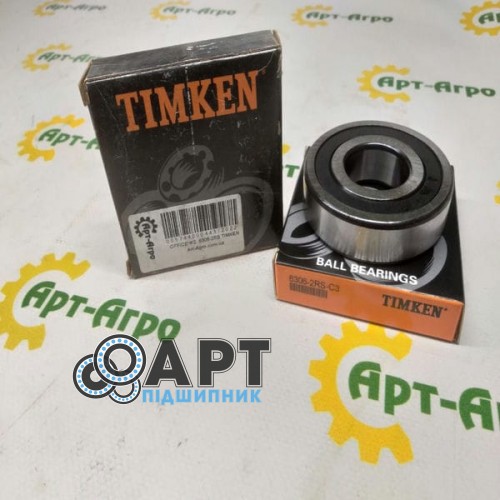 6306-2RS-C3 TIMKEN Підшипник однорядний кульковий