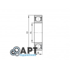 63007 2RS Кит Підшипник однорядний кульковий