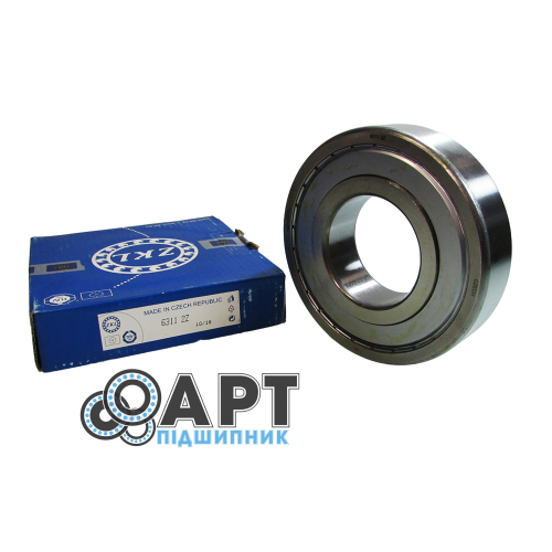 6311-2Z C3 ZKL Підшипник однорядний кульковий