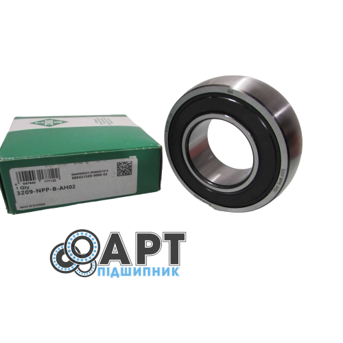 3209 NPP B AH02 INA Підшипник однорядний кульковий сферичний