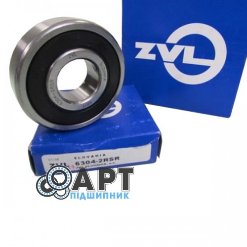 6304-2RS ZVL Підшипник однорядний кульковий