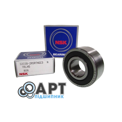 3203B-2RSRTNGC3 NSK Підшипник дворядний кульковий
