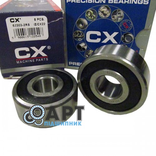 62303-2RS CX Підшипник однорядний кульковий