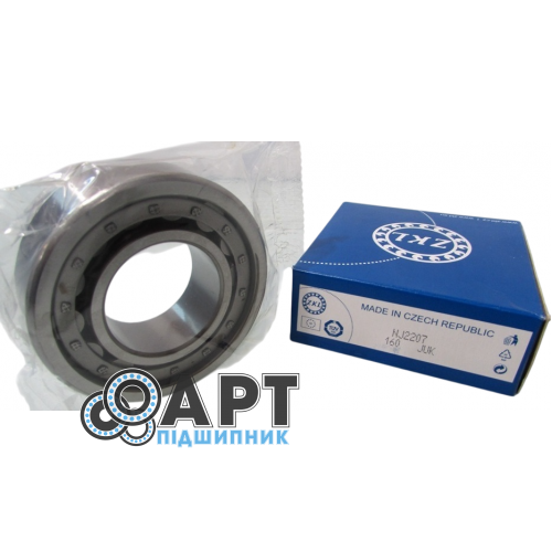 NJ2207 ZKL Підшипник однорядний роликовий