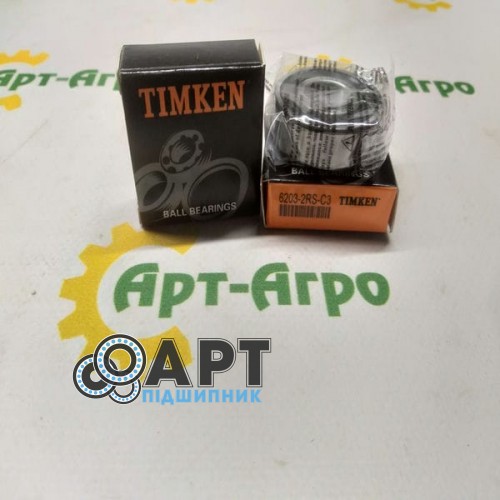 6203-2RS-C3 TIMKEN Підшипник однорядний кульковий
